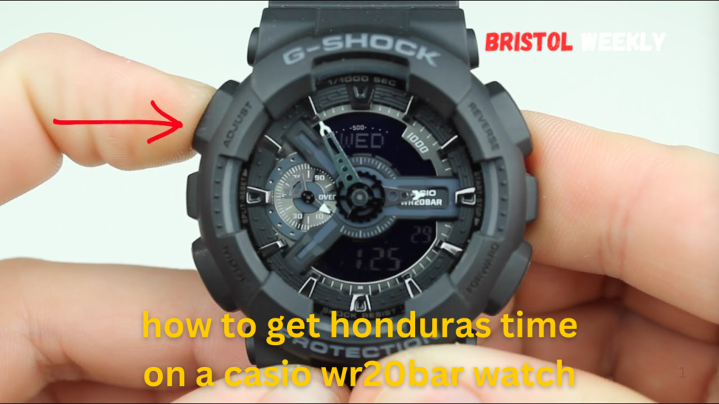 how to get honduras time on a casio wr20bar watch