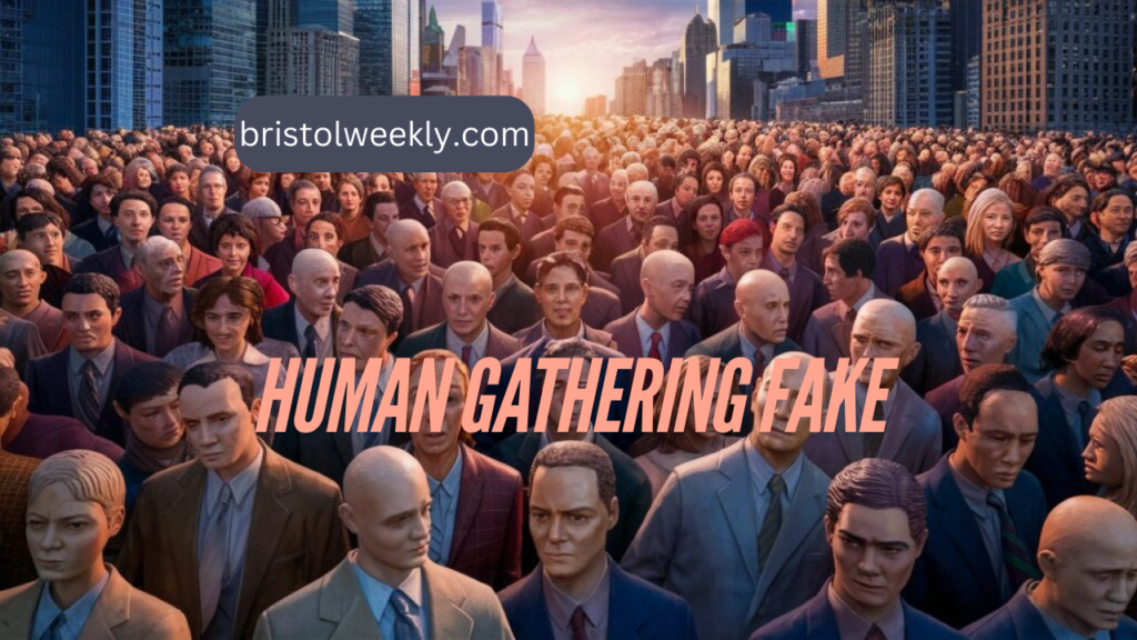 human gathering fake