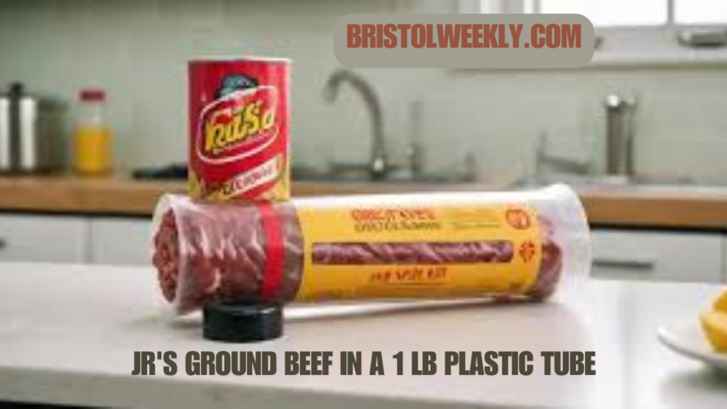 jr's ground beef in a 1 lb plastic tube